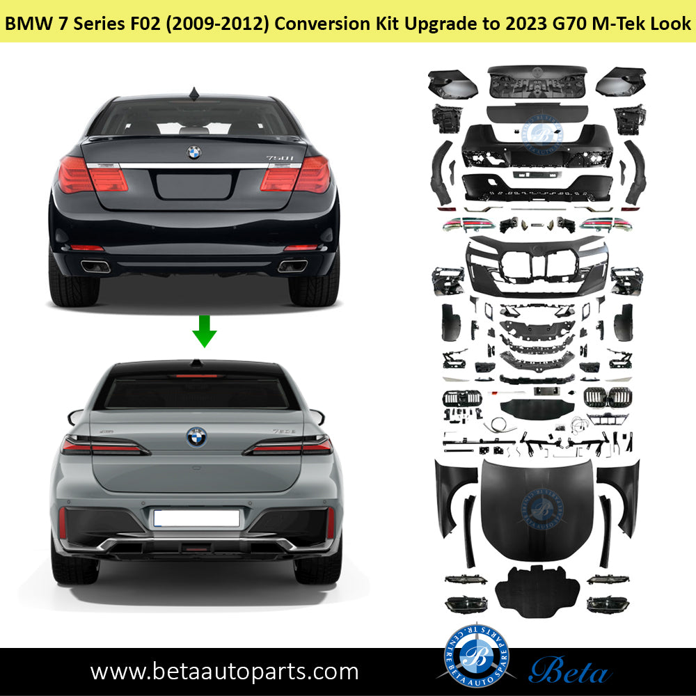 BMW 7 Series F02 (2009-2012), Body Kit Conversion Upgrade to G70 M-Tek Look, China BMW 7 Series F02 (2009-2012), Body Kit Conversion Upgrade to G70 M-Tek Look, China